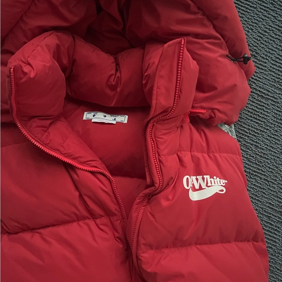Off-White Red Puffer Vest - Picture 2 of 6